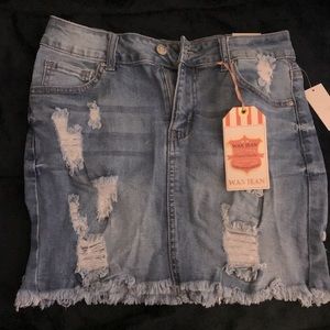 Wax Jean Women’s Distressed Mini Skirt
